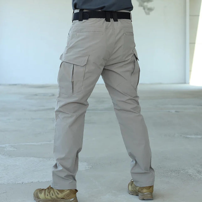 summer Multi-pocket Work Tactical Pants Men Outdoor Waterproof Sports Hiking Climbing Pants Combat Military Cargo Trousers