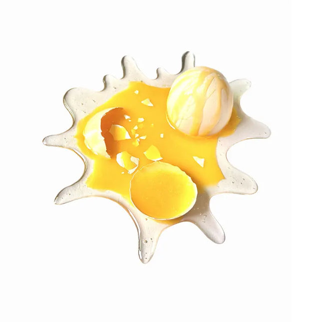 Tricky Prank Toy Broken Egg Realistic Decompression Mobile Phone Holder Spoof Props Funny Party Decoration