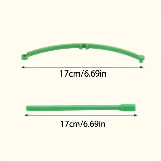 30/60/90pcs Adjustable 5/10/15 Tier Plastic Plant Support Rings - Stackable Green Plaid Design, Lightweight Durable & Easy to