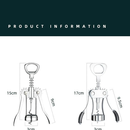 Hand Movement Bottle Opener Classic And Practical Stainless Steel Wine Opener Portable Wine Cork Remover Kitchen Gadgets