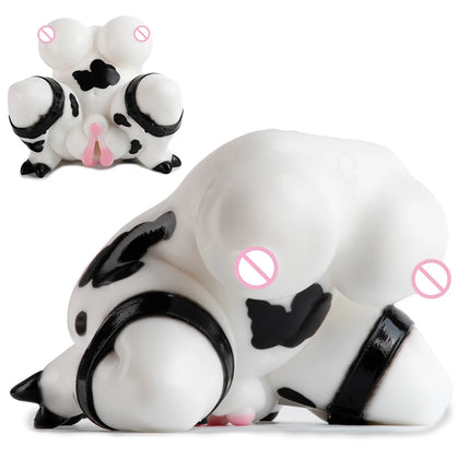 YOCY Sexy Cow Male Masturbator Realistic Vagina Fantasy Pocket Pussy Silicone Penis Stroker Massager Onahole Sex Toys For Men