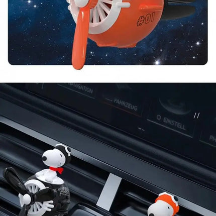 Snoopy Air Freshener Flying Propeller Pilot Series Car Accessories Anime Figures Aromatherapy Fragrance Diffuser Car Decor Gifts