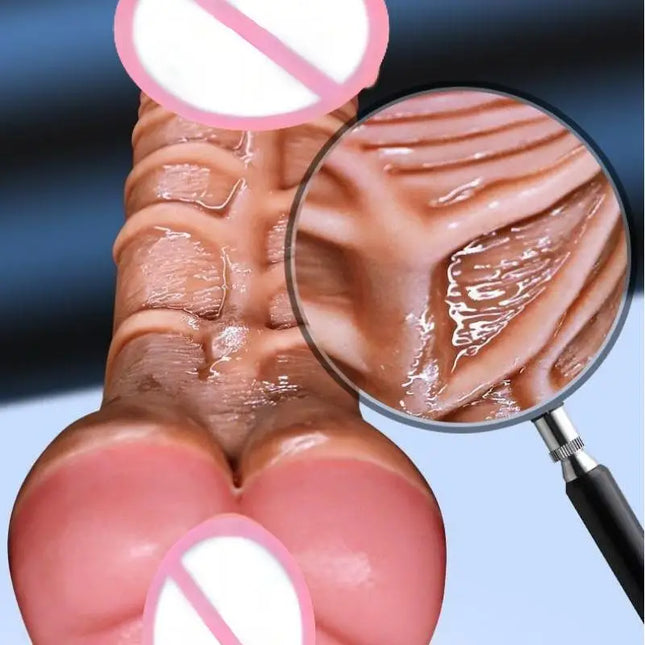 Cowboy and Cowgirl Masturbator Kit with Realistic Vagina and Anus, Clitoral Stimulator, Penis Enlargement, 18+ Adult Sex Toys
