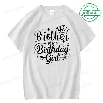Family Matching Shirts Birthday Girl Family Party Outfits for Parents Kids Family Dad, Sister,mom of The Birthday Girl Tops Gift