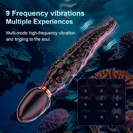 Octopus Tentacle Anal Vibrator for Women G-Spot Clitoris Stimulator 360° Rotation Vagin Massager Masturbation Adult Sex Toys