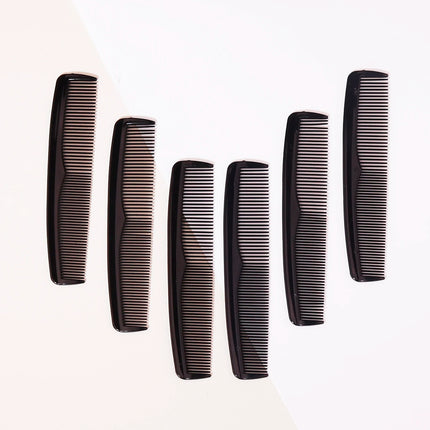 12PCS Portable Plastic Anti-Static Double-Sided Dense Toothed Hair Combs – Salon Hair Comb Tools for Real Hair Wigs