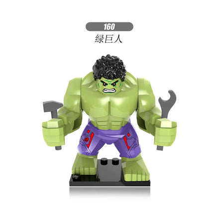 Superhero Lizard Mini Anime Doll Avenger Superhero Hulk Building Block Doll Boy Toy Children's Birthday Gift