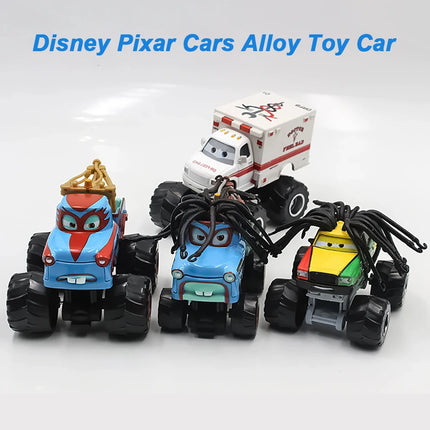 Cars Diseny Pixar Mater's Tall Tales Monster Truck Wrestler Tormentor Rastacarian Dr. Feel Bad Alloy Diecast Model Toy Car
