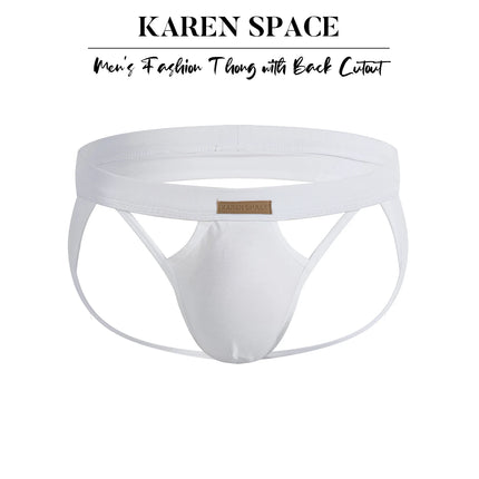 Men's Sexy Backless Breathable Thong Jockstrap Panties Jock Strap Briefs Comfortable Male Lingerie Underpants