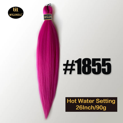 Kanekalon Hair 26 Inch 90g Pre Stretched Jumbo Braiding Hair Box Twist Braids Wholesale Synthetic Hair Extensions For Women
