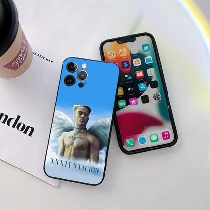 1pc Cool XXXTentaction Rapper Phone Case Magnetic Silicone Soft Case For IPhone 17 16 15 14 13 12 11 Plus Pro Max Air