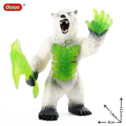 Oenux Simulation Dinosaur Dragon Turtles Fire Bull Orangutan Magma Golem Animal Model Action Figures Pvc Collection Kid Toy Gift