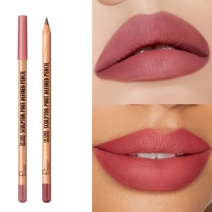 2Pcs Nude Lip Liner Set Long-Lasting Waterproof Matte Finish Perfect for Daily & Valentine's Day Looks