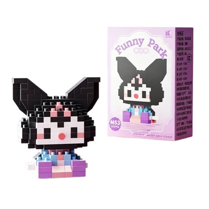 99 style SANRIO Hello Kitty Building Blocks Cartoon Figures Kuromi Bricks My Melody Children's Assembly Toys Cinnamoroll Gift