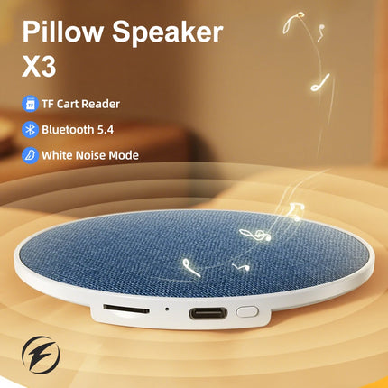 New Bedroom Pillow Speaker Sound Bluetooth Under Pillow Sleep Speaker Stereo Bass White Noise With Timer For Sleeping Gifts