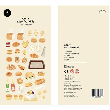 Suatelier Foods Stickers Aesthetic Scrapbooking Cute Junk Journal Ephemera Korean Deco Sticker Planner Diary DIY Craft Supplies