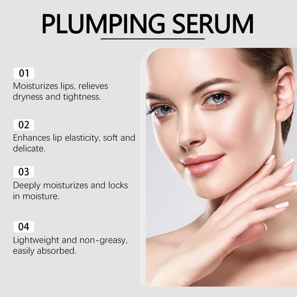 Glow Lip Serum Remove Dead Skin Fade Lip Lines Hydration Moisturizing Lip Balm Reduce Dry Anti-Dry Crack Increase Lip Elasticity