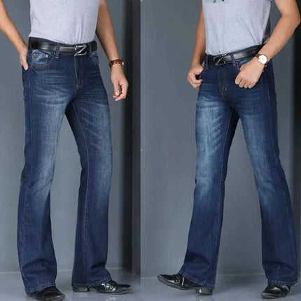 Men's Flared Jeans Loose Men Big-Leg Jeans Men Flared Pants Boot Cut Leg Designer Classic Jeans Multiple Styles Size 28-40