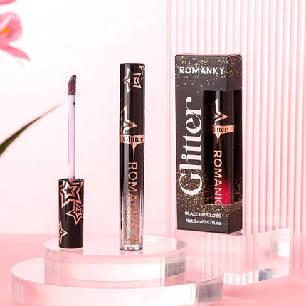 1Pc Lip Gloss Pearlescent particles shimmer Suitable for party, stage, Valentine's Day gift, daily wear