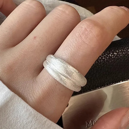 BF CLUB 925 Sterling Silver String Ring For Women Jewelry Finger Open Handmade Inter Snake Rings Allergy For Birthday Gift