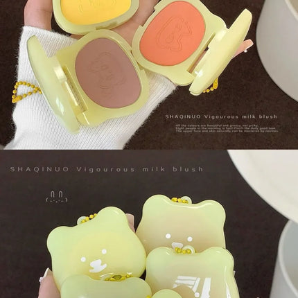 Colorful Matte Monochrome Blush SHAQINUO Whitening Lasting Vitality Girl Nude Makeup Natural Smudge Pendant Single Blush Plate