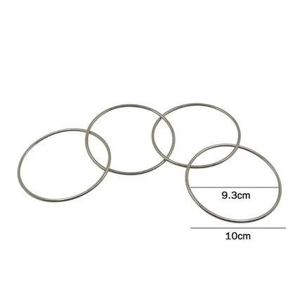 4pcs Magic Toy Metal Rings Classic Linking Iron Hoops Fun Magic Trick Playing Props Toys Tools Close-up Magic Tools Supplies