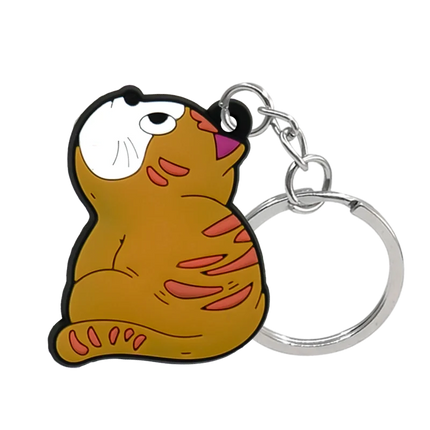 1PCS Animal Keychains Cute Black Cat Dach Dog Funny Style Duck Keyring Keychain for Bag Car key Accessories Kids Favor Key Decor