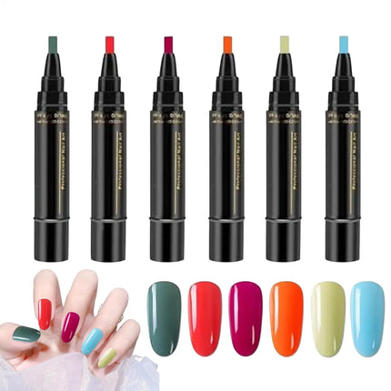 Gel Nail Polishs Pen Nail Polishs Markers Pen Base Top Coat Gel Pen Semi Permanent UV/Led Lamp Varnish Hybrid Color Nail Polishs