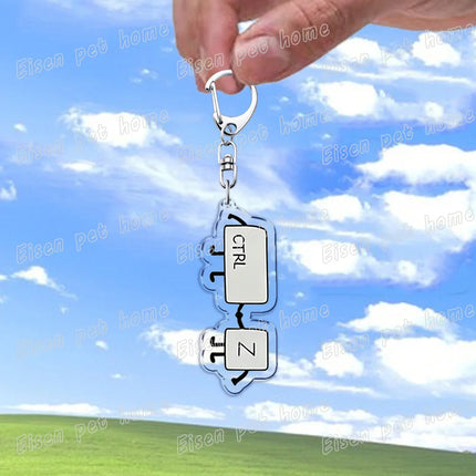 Funny XP 98 Window 10 Computer Keychains for Accessories Bag Charm Programmer Keyrings Jewelry Friends Birthday Gifts