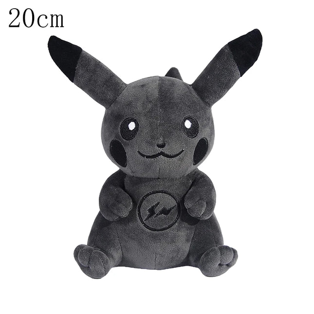 Pokemon Center Pikachu Pokémon 30th Anniversary Cartoon Pixel Style Plush Toy Dark Lightning Pikachu Stuffed Doll Anime Gift