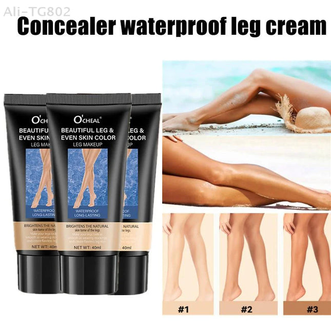 1Pc Waterproof Leg Makeup Lotion Even Skin Tone Body Foundation for Tattoo Cover up Lasting Body Tanning Solution