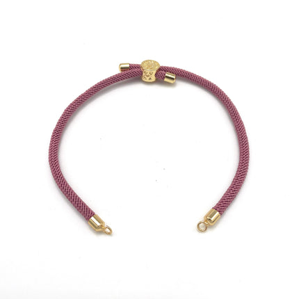 10Pcs Nylon Cords Twisted Braided Adjustable With Brass Findings DIY Jewelry Slider Bracelet Making Accessories Wholesale