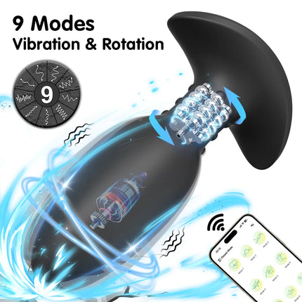 360° Rotation Vibrating Anal Plug Butt Plug Sex Toys for Men Women Wiggle Prostate Massager APP Anal Vibrator Sex Toy for Male