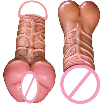New Realistic Penis Extender Sleeve Sex Condom for Men Masturbation Pussy Fake Ass Penis Enlarger Dildo for Couples Gay Sex Toys