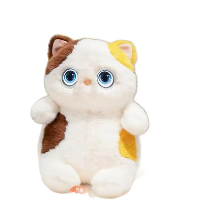 AI  Cat Plush Toy Touch  Glowing Eyes Wagging Tail Multilingual Intellectual Kids Companion Gift For Children