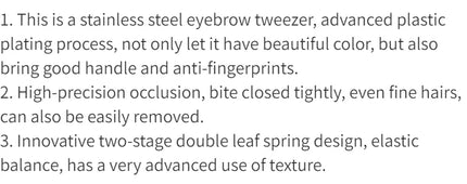 High-Quality Eyebrow Tweezer Colorful Hair Beauty Fine Hairs Puller Stainless Steel Slanted Eye Brow Clips Removal Makeup Tools