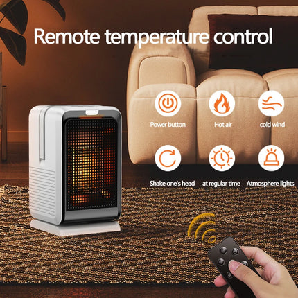 Portable Desktop PTC quick heating shaking head electric both cooling and heating small household With Remote Control 110V/220V