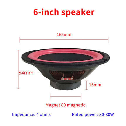 5/6/8/10 Inch Car Speakers HiFi Coaxial Subwoofer Music Full Range Frequency Car Stereo Speaker For Universal Car Home Audio