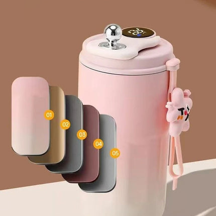 Smart Temp Display Stainless Steel Tumbler Mug Vacuum Insulated Coffee Cup Travel Thermos Cups Thermal Hot Water Bottle for Tea