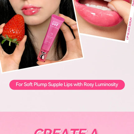 Fruit-flavored Enhancing Complexion Lip Serum, Hydrates and Moisturizes, Does Not Stick To The Cup, Convenient for Daily Use