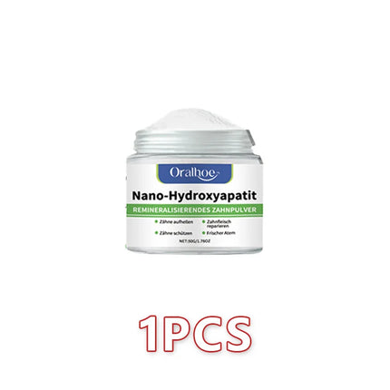 With Hydroxyapatite10%-Infused Winter Whitening Tooth Powder: Enamel Repair, Deep Cleaning & Long-Lasting Fresh Breath