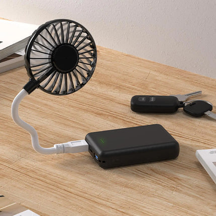 USB Fan 5V 1A Small Personal Fan Flexible Neck for Laptop or PC Multipurpose