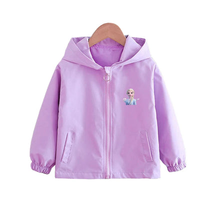 Children's Mickey Hooded Jacket 1-10 Years Autumn Boy's Windbreaker Zipper Hoodie Baby Boys Birthday Present Jacket Cosplay Coat