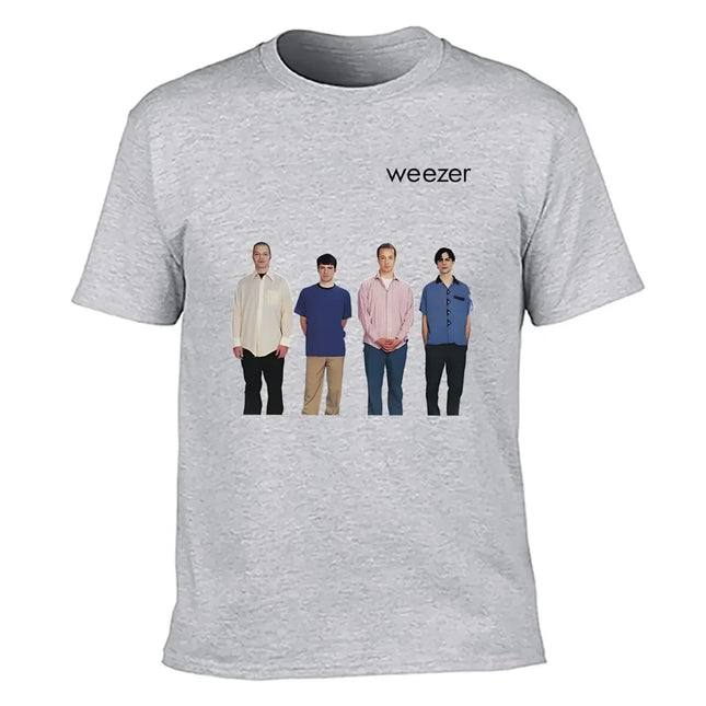 Weezer 1994 album band print T-shirt men's summer hip-hop street casual loose T-shirt oversized O-neck short-sleeved top