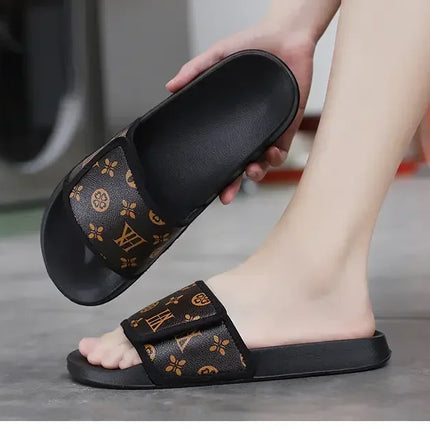 Man Summer Slippers Leather Sandals Comfortable Man Sandal House Sandals Sale Mens Slipper Flip Flop Shoes for Men Slippers