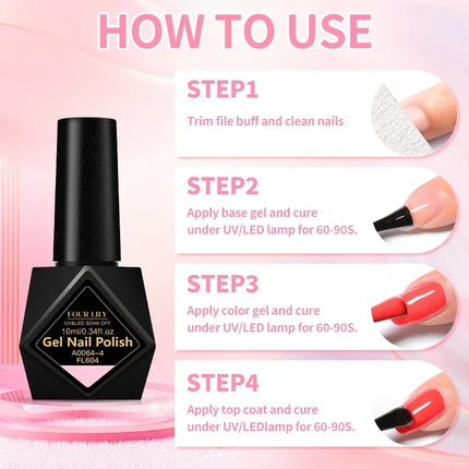 10ml Coffee Brown Gel Nail Polish HEMA TPO FREE Semi Permanent Soak Off UV Gel Varnish Nail Art Decoration Design Nail Supplies