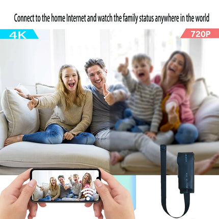 Newly improved 4K HD mini WiFi camera, supporting remote viewing, motion detection, DIY home nanny style camera