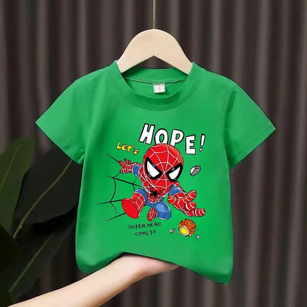 Summer Boys T-shirt Cotton Short Sleeve Kids Girls Tops Cartoon Graphic T Shirts Kids Clothes Casual Fashion Kids Tops
