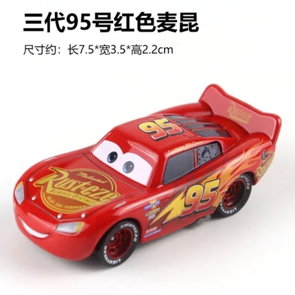 All Style Pixar Cars Metal Diecast Cars Model Lightning McQueen Alloy Car Number 4.19.28.36.51 101 Racing Series Toy