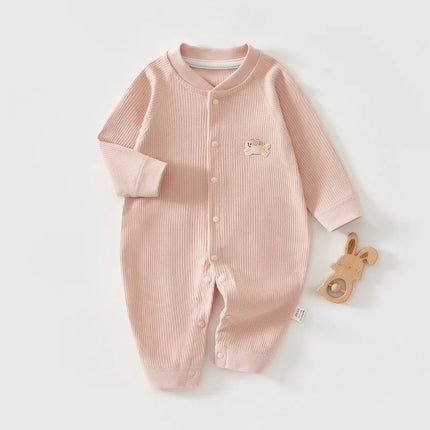 Newborn Baby Jumpsuit Spring and Autumn Sleepwear Pure Cotton Newborn Clothes 0-18 Months Newborn Boys and Girls Jumpsuit Romper